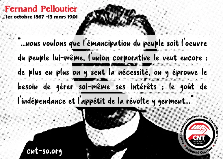 On salue aujourd'hui la mémoire de Fernand Pelloutier, figure du syndicalisme révolutionnaire et des bourses du Travail