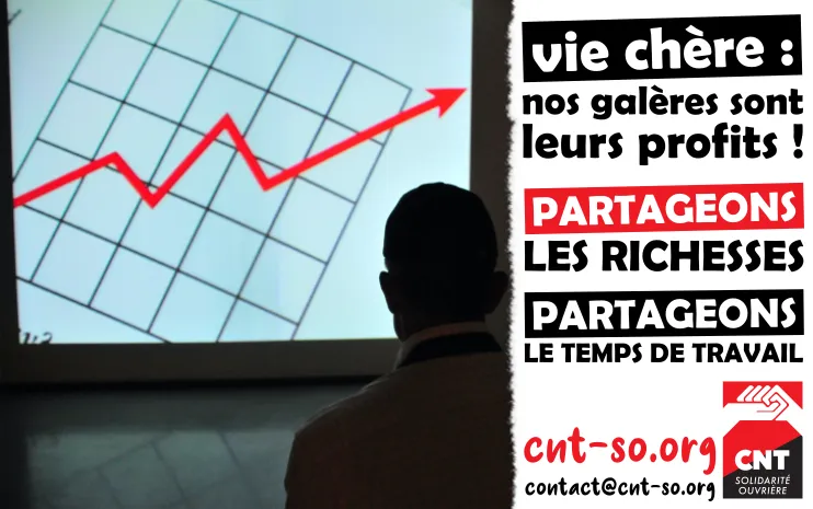 Vie chère, un seul mot d’ordre : répartition égalitaire des richesses et du travail !